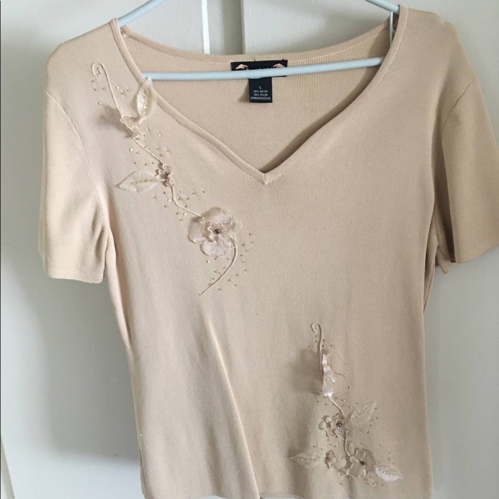 Short sleeve women blouse